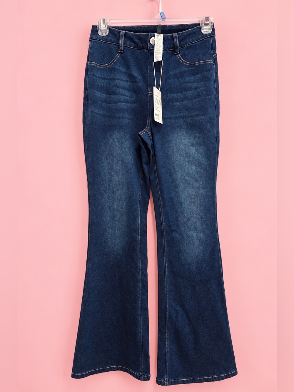 HALARA NWT High Rise Flare Stretch Jeans Dark Wash Size Small